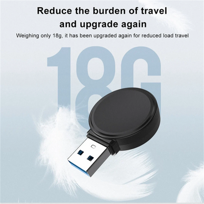 1Pc Black Wireless USB Type-C Charging Dock For Apple Watch 8 7 6 5 4 3 2 1