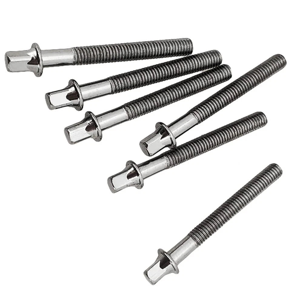 TUOREN Drum Set Hardware 12-Pack Stainless Steel Tight M6 x50mm, silver