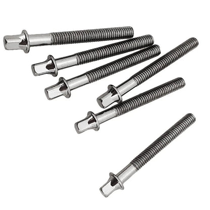 TUOREN Drum Set Hardware 12-Pack Stainless Steel Tight M6 x50mm, silver