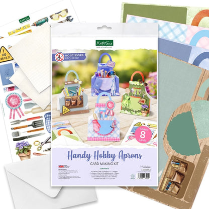 Katy Sue Handy Hobby Aprons Card size 4.6 x 7 inches, mixed colors