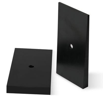 Steel Leaf Spring Shims 800061 2.5" Wide 4°Degree Black- Set of 2