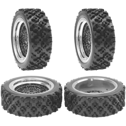 ShareGoo RC 1/10 On Road Tires & Wheel 12mm Hex Plastics Scale, Od 72mm