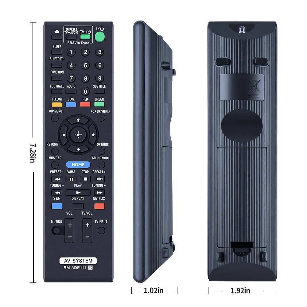 RM-ADP111 Remote Control For Sony Home Theater BDV-E2100 BDV-E4100 BDV-E6100