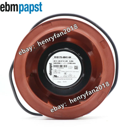 Ebmpapst R1G175-AB41-64 Centrifugal Fan 48V 0.85A 34/25W 3100RPM PWM Cooling Fan