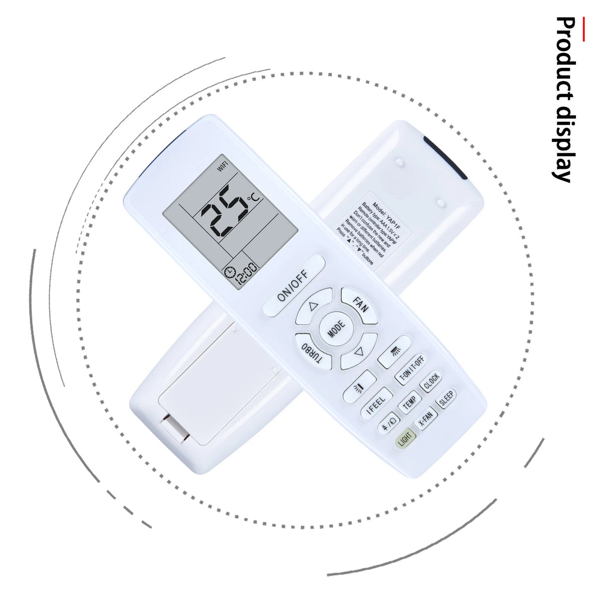 YAP1F For GREE A/C Air Conditioner Replace Remote Control YB1F2 YB1FA