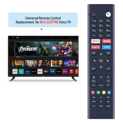 8142026670099K Voice Remote Control For Sceptre Android TV A322BV-SRC A515CV-UMC