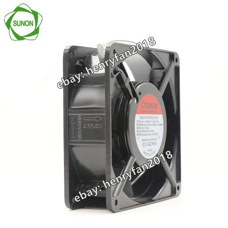 SUNON DP200A.2123XBL.GN 220VAC 22/21W 120*38MM 2wire Control Cabinet Cooling Fan