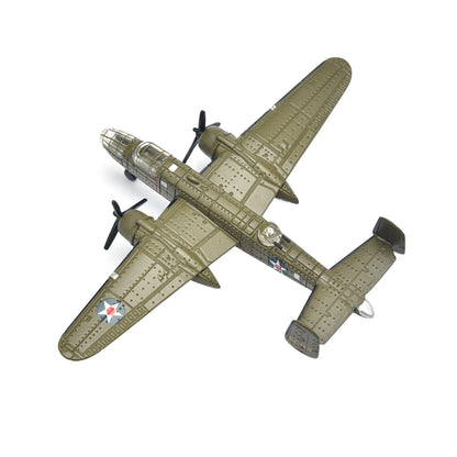 1PCS 3.1in WWII US B-25 Mitchell Bomber Model Finished Model Toy Gift Kit