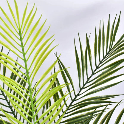 SzJias 12 Pcs Artificial Palm Leaves Branches Plants 20 in, Green