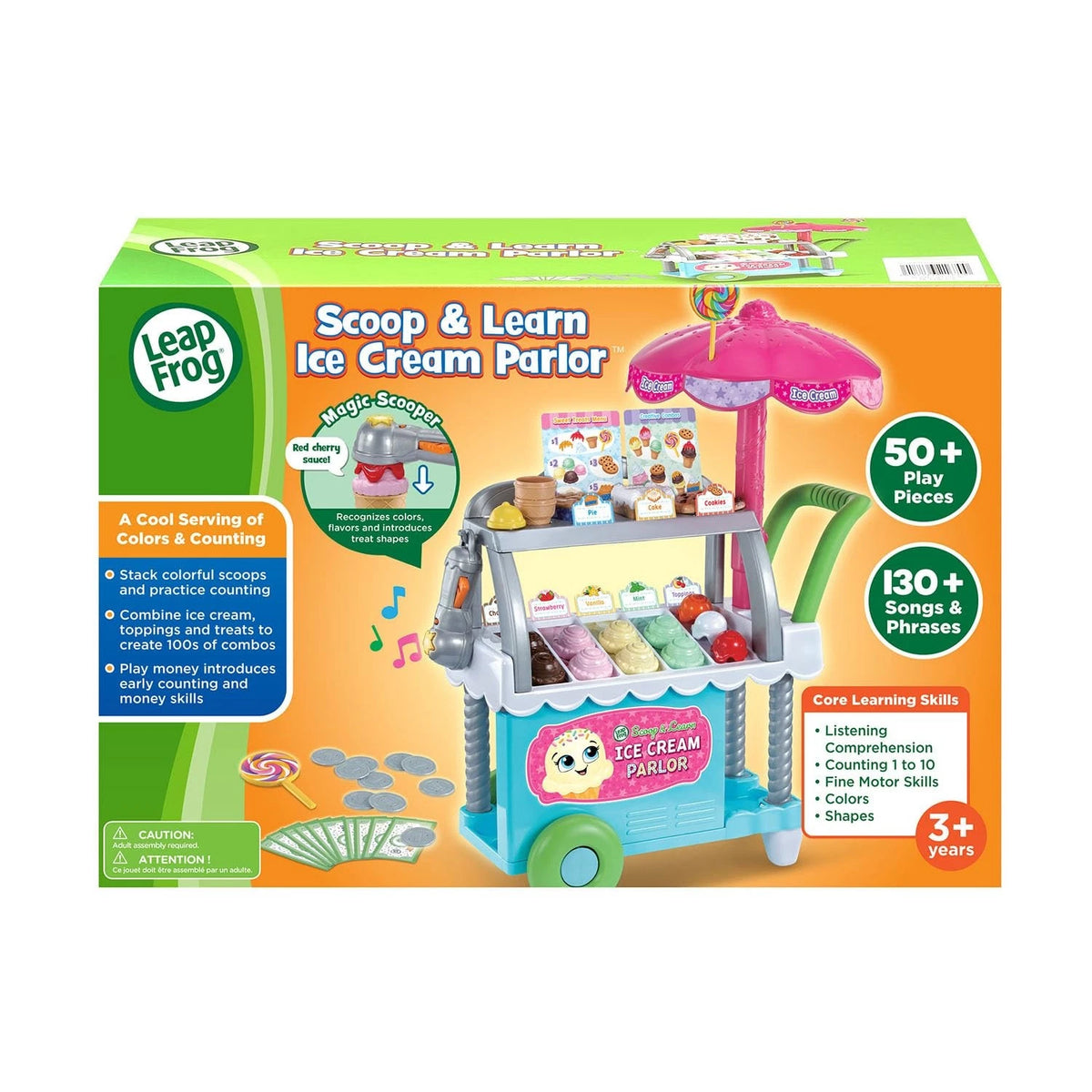 LeapFrog Scoop and Learn Ice Cream Parlor 12.4" x 21.4" x 27.7", Multicolor