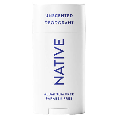 Native Deodorant,Unscented, Aluminum Free, Paraben 2.65 Ounce (Pack of 1)