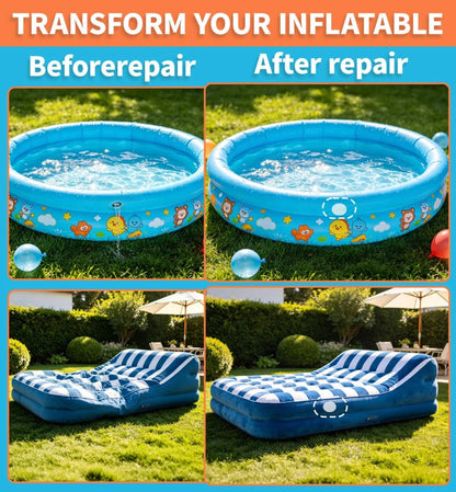 Air Mattress Patch Kit, 60ml Waterproof PVC Glue for Vinyl Pool Transparent