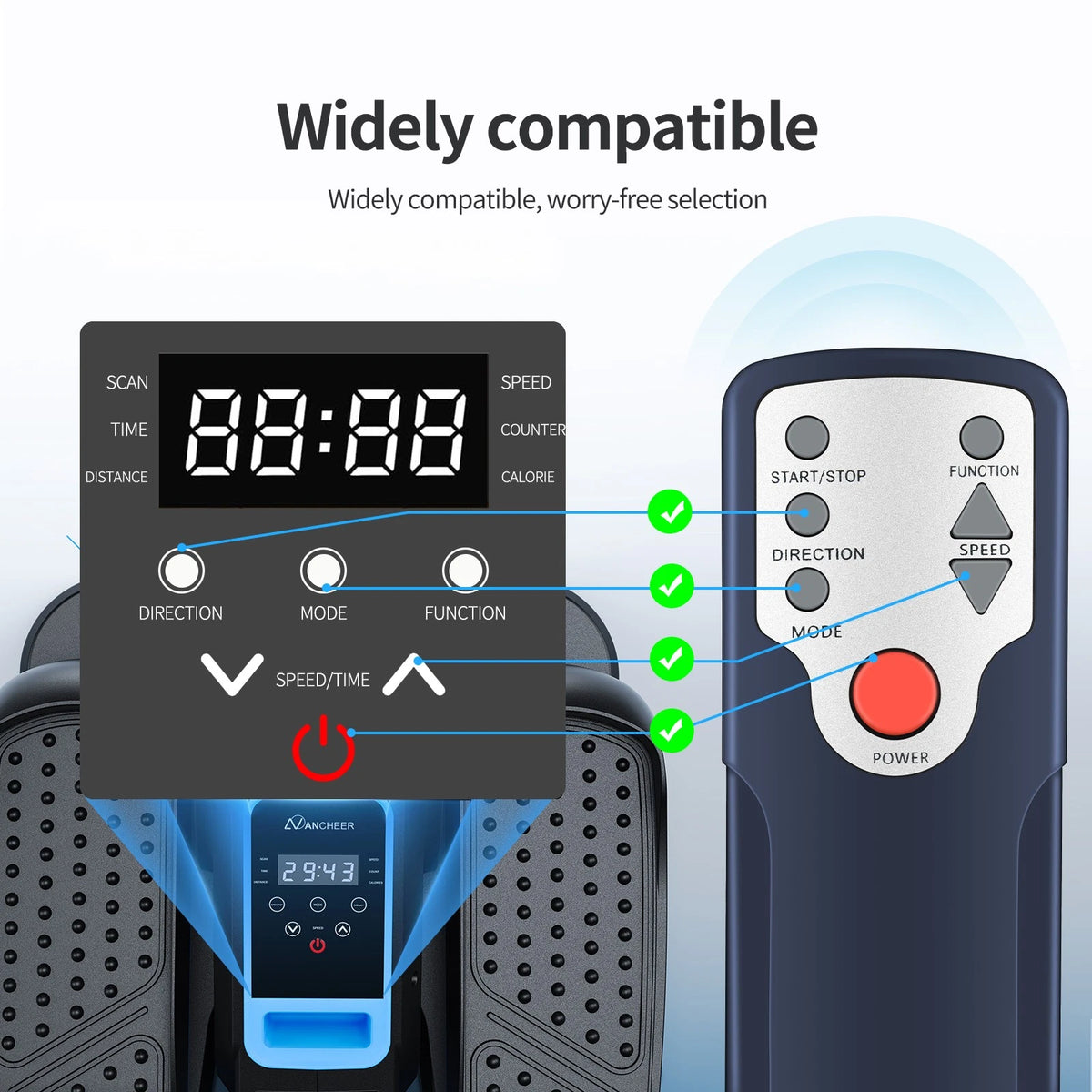 Remote Control For HJDFGSS,GUMWIG Under Desk Elliptical Machine KMS011M