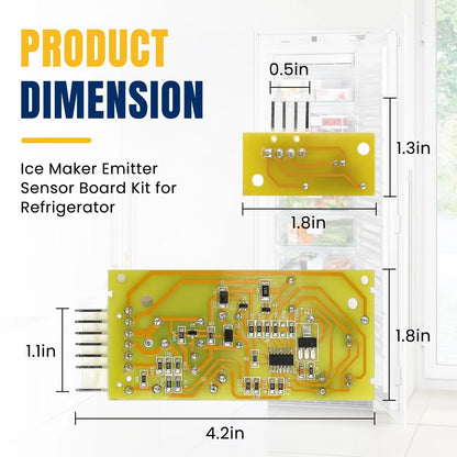4389102 W10757851 Refrigerator Ice Maker Emitter Sensor Control Board Kit