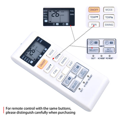 A75C3680 Remote Control For Panasonic Air Conditioner A75C3751 A75C2550 A75C2560