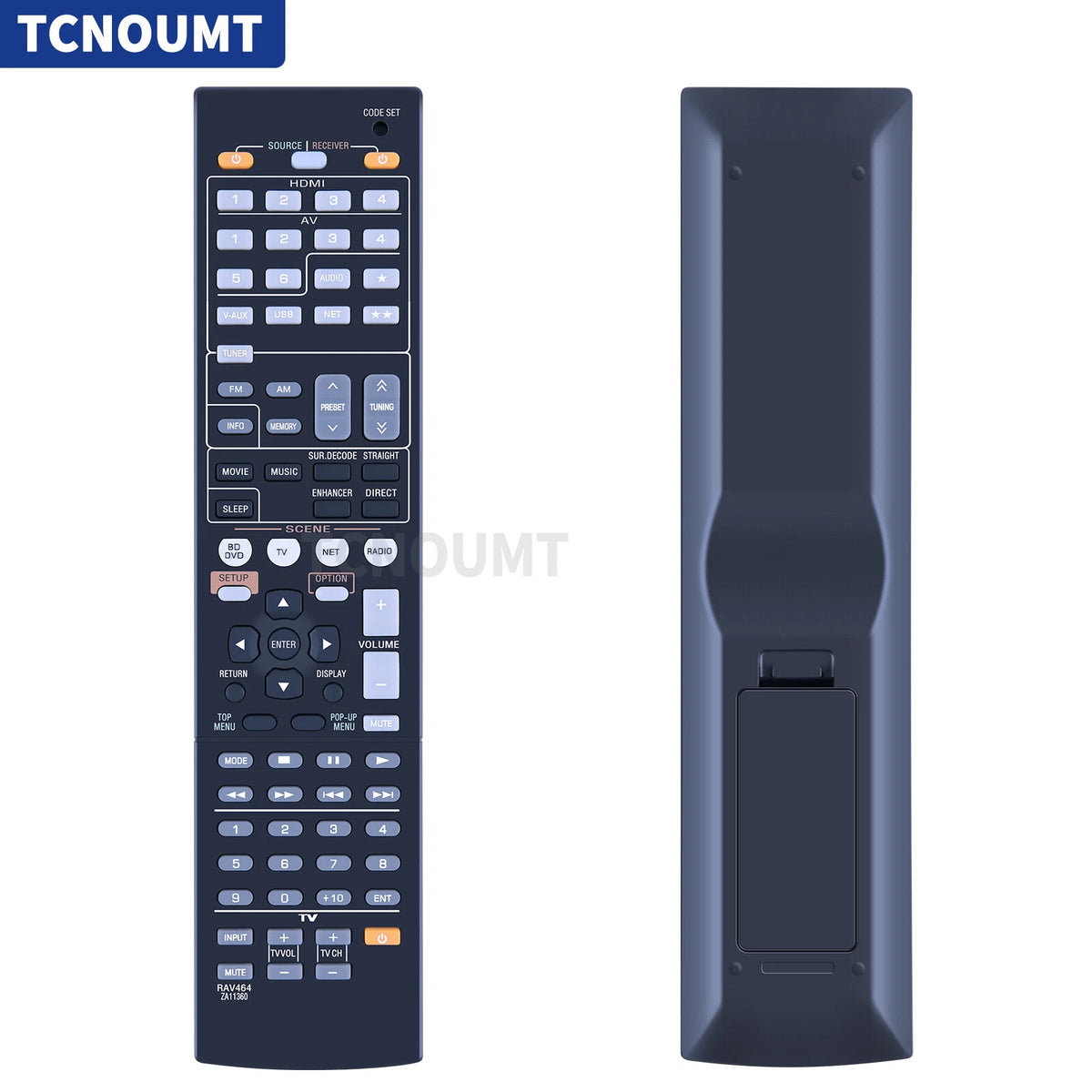 RAV464 ZA11360 Replacement Remote Control For Yamaha AV Receiver