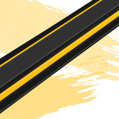 2 Pcs 1.25" High Universal Garage 8'3" x 4.53" x 1.25", black and yellow