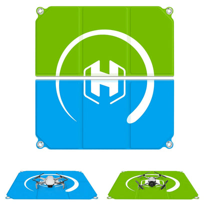 Drone Landing Pad Weighted Foldable for DJI 22in/55cm, Blue-Green