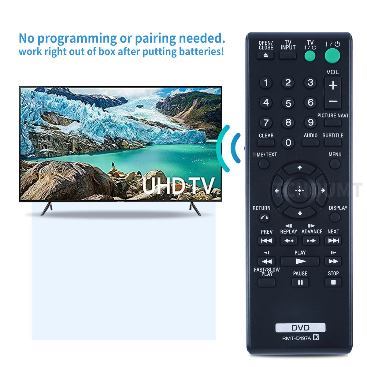 RMT-D197A Remote Control For Sony DVD Player DVP-SR200P DVP-SR400HP DVP-PR50P