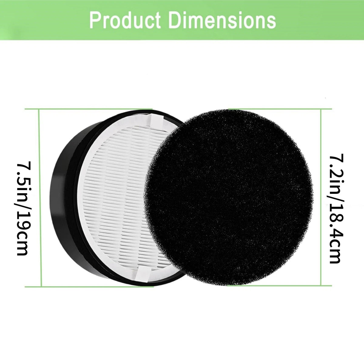 LV-H132 HEPA Replacement Refill For Levoit LV-H132 LV-H132-RF Air Purifier Set