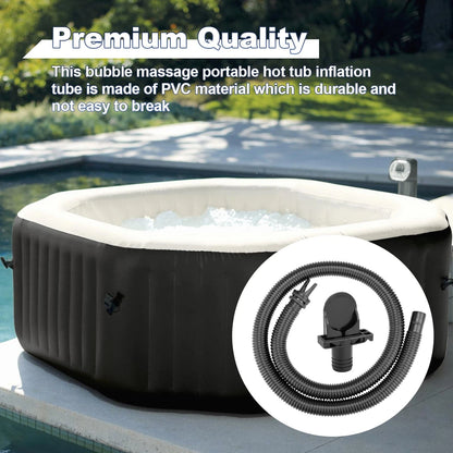 11830 Spa Cover Inflation Hose Replacement for Intex Pure Hot tub Black