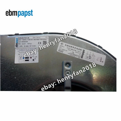 Ebmpapst D4E225-FH01-06 Centrifugal Fan 230VAC 5.38/5.24A Ebm Blower Cooling Fan