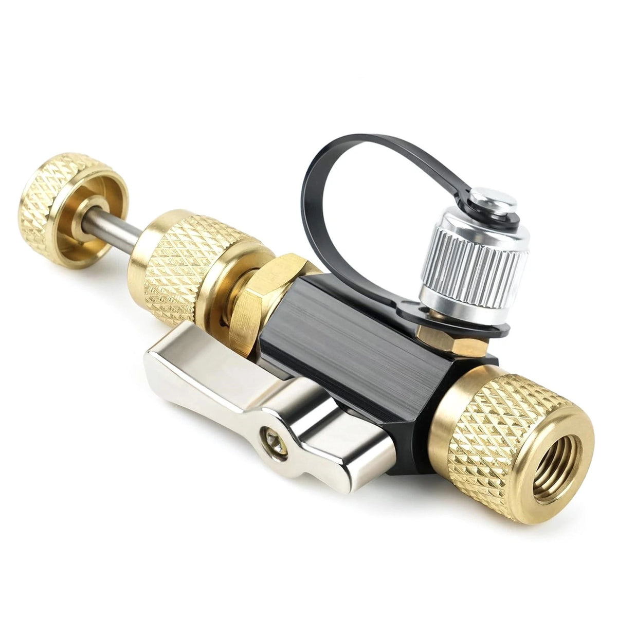 1/4" Vacuum Rated Valve Core Tool for HVAC Maintenance, 20 Micron Brass Tool