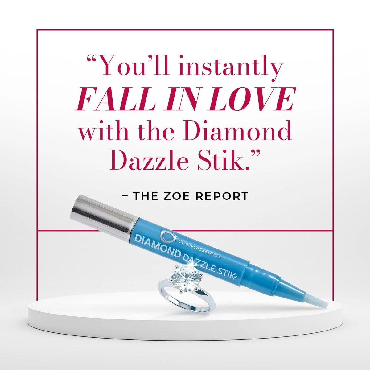 CONNOISSEURS Diamond Dazzle Stik for Rings, 1 Count (Pack of 1), Blue