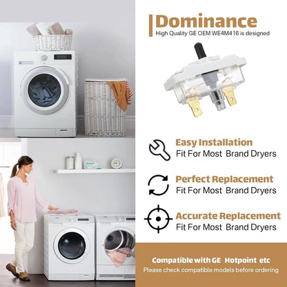 WE4M416 AP4980900 248C1146P001 Dryer One Button Start Switch Replacement for...