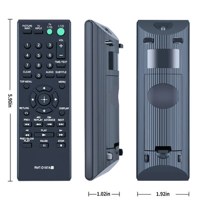 RMT-D187A Remote Control For Sony DVD CD Player DVP-SR101P DVP-SR200P DVPSR401HP