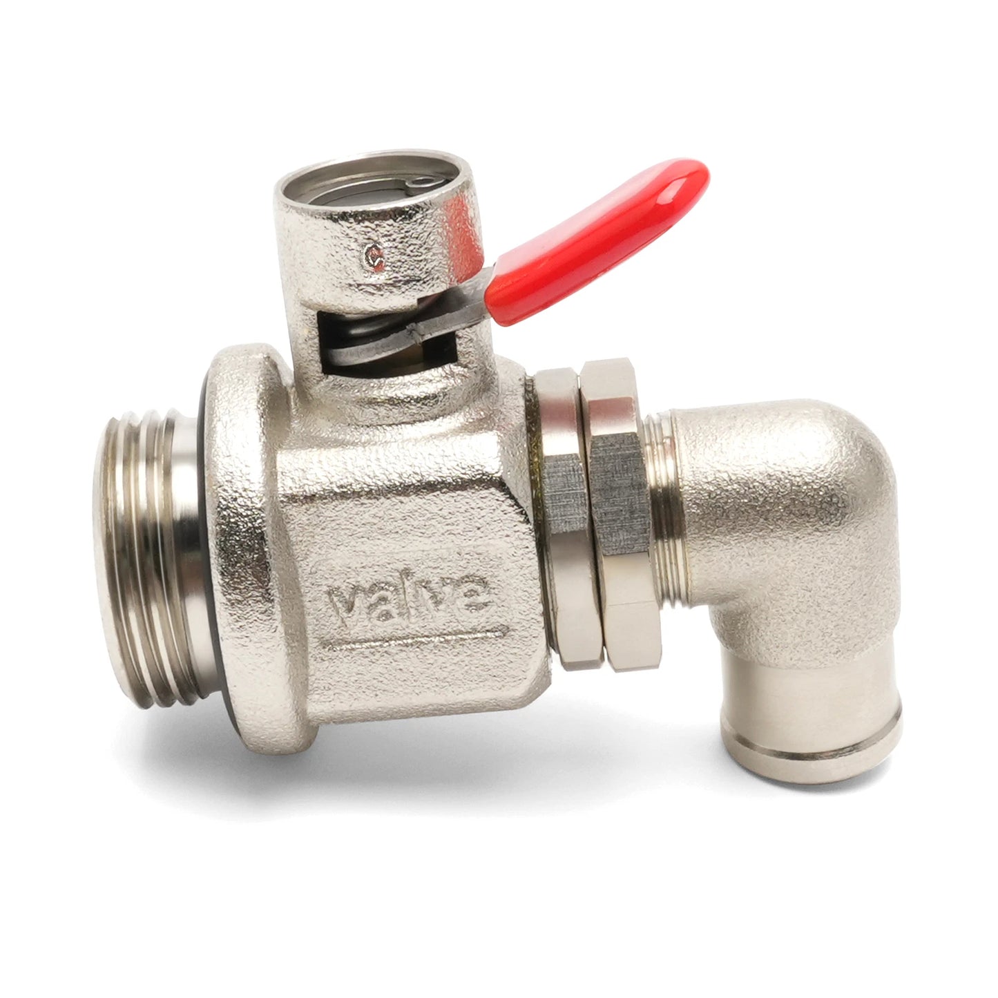 Engine Oil Drain Valve (27mm-2.0) & L-Shaped Hose End L-002 COMBO PACK
