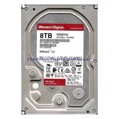 WD80EFAX-68KNBN0 P/N: 2W10443 APR 2020 Compatible For Western Digital 8TB