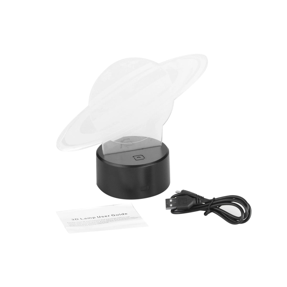 3D Planet Saturn 7 Color Change Night Light LED Desk Lamp Touch Decoration Gift