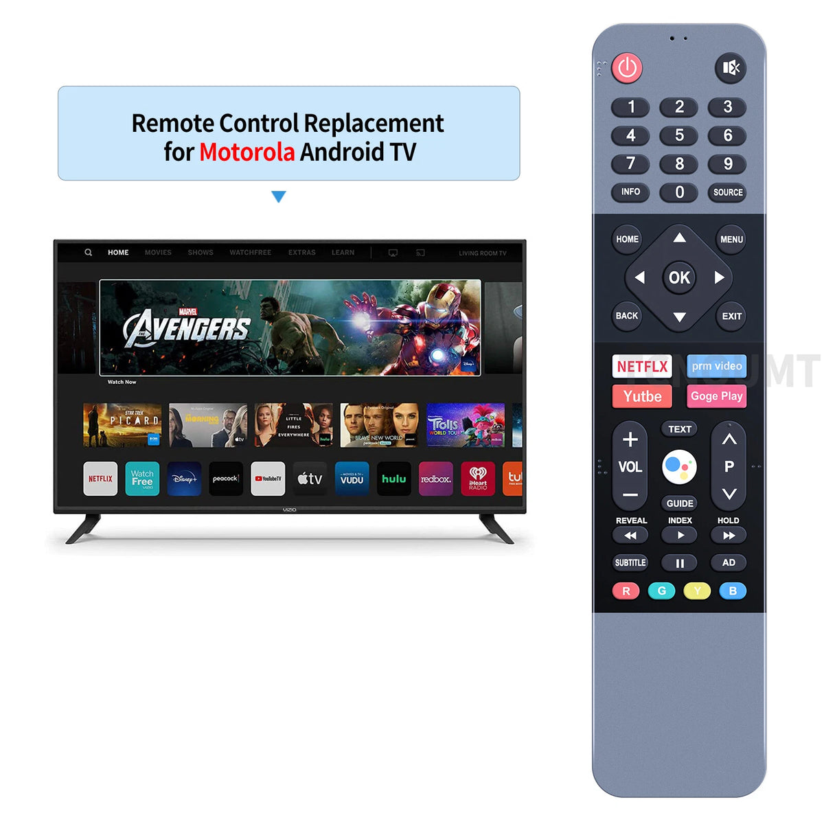 Replacement Voice Remote Control For Motorola Android TV
