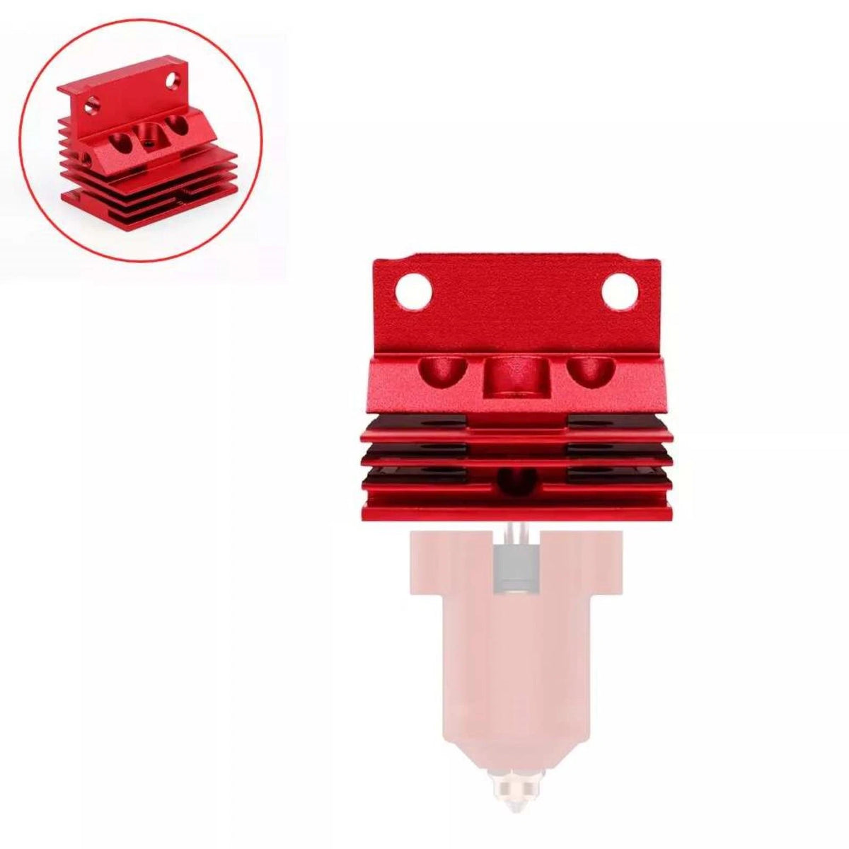 1 PC Aluminum Alloy Extruder Head Nozzle For Creality K1 / K1 Max 3D Printer