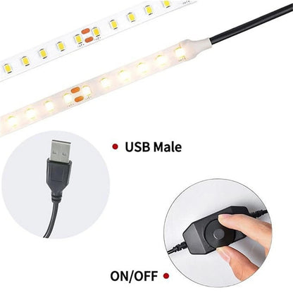White 5V LED Knob Dimmer Rotary Brightness Controller For LED Strips Lights r