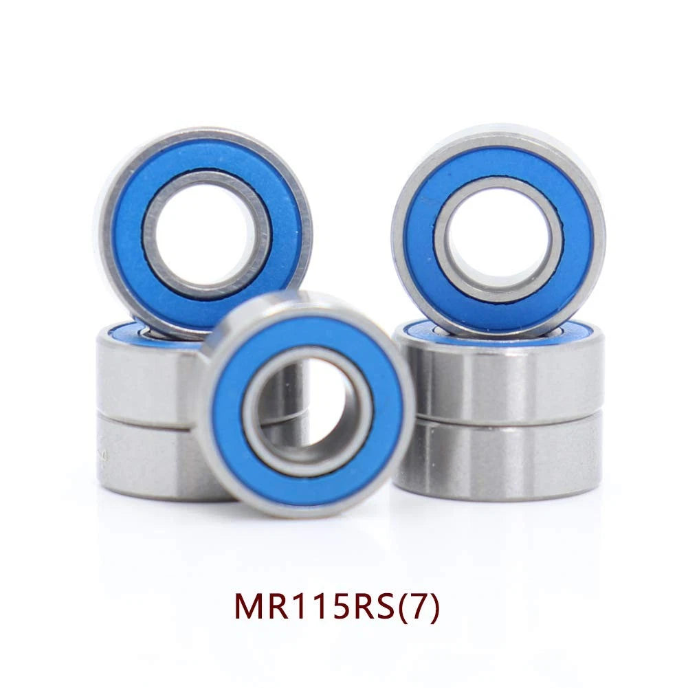 RC Bearing Kit Compatible with Traxxas Slash 4X4 4WD VXL ABEC 3 Blue Rubber...