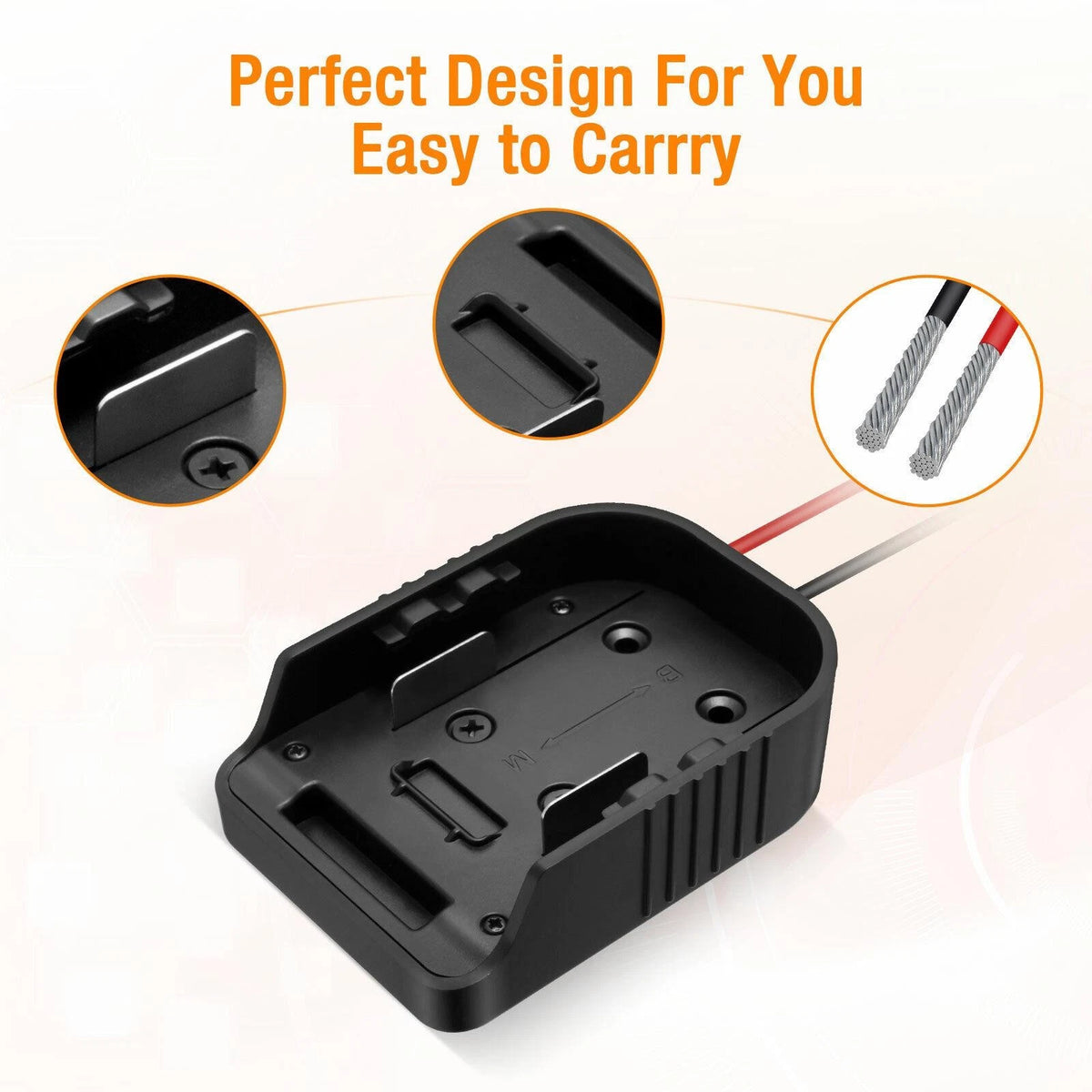 For Makita 18V Li-ion Battery Adapter to Dock Power 12 Gauge Robotics DIY D