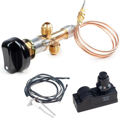 Gas Fireplace Fire Pit Flame Failure Safety Control Valve Kit and Assembly...