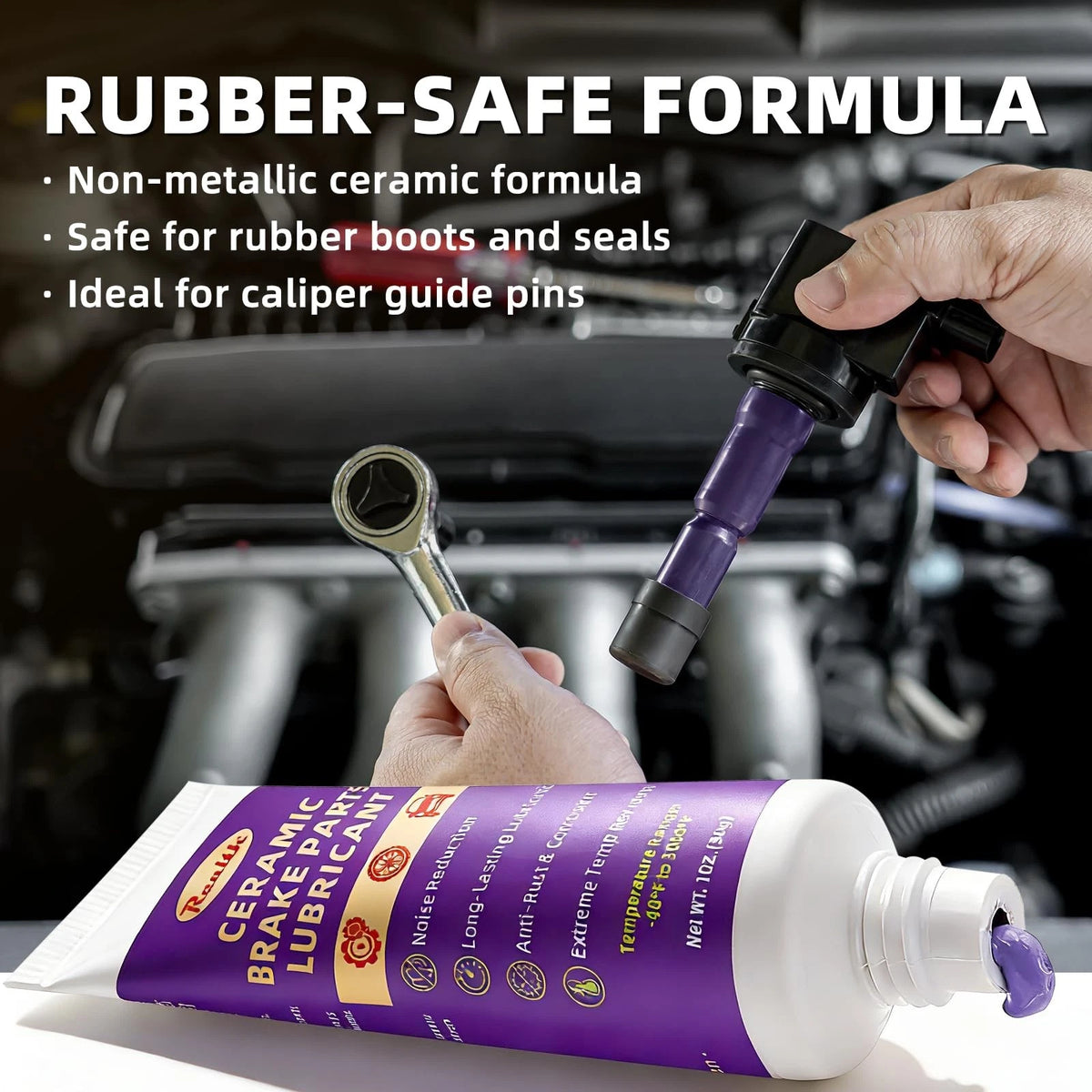 Ceramic Brake Parts Lubricant 30g*2Pack – High Temp 60g,