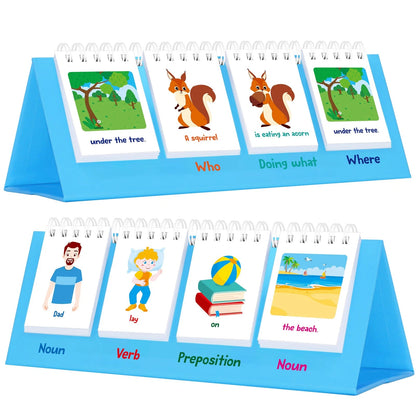 Sentence Flip Charts, 80 Double Sided Cards 40 5.31 inches x 8.66