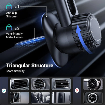UGREEN Magnetic Phone Mount for Car Compatible Magsafe, 0.5 liters, Black