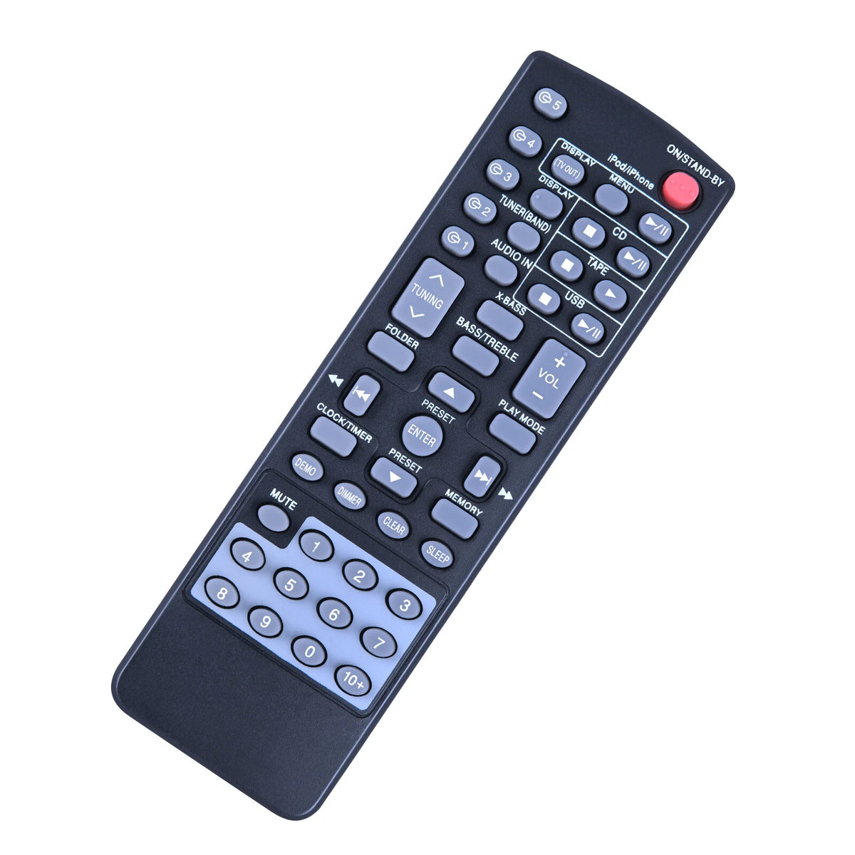 RRMCGA255AWSA Replacement Remote Control For Sharp CD Player Stereo System