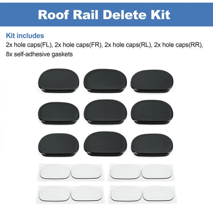 Roof Rail Crossbar End Cap Hole Plug Cover Removal Kit For Infiniti QX70