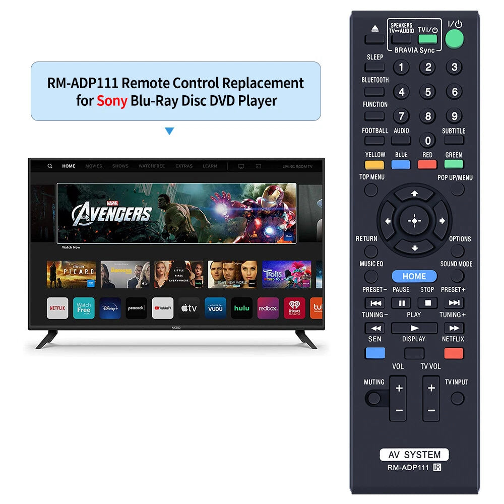 RM-ADP111 Remote Control For Sony Home Theater BDV-E2100 BDV-E4100 BDV-E6100