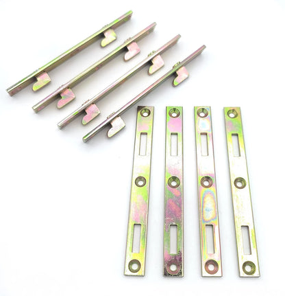 METAL MAGERY Bed Rail Fasteners 6" Set of 4 Brackets Heavy Duty Bed...