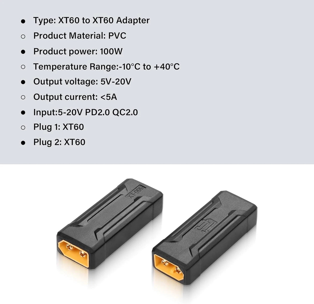 SinLoon 2 Pack XT60 Male to Connector Adapter Wireless for...