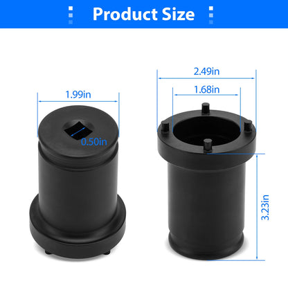 Output Shaft Locknut Socket Removal Tool T-7458 For Ford TorqShift 5R110W 4R100