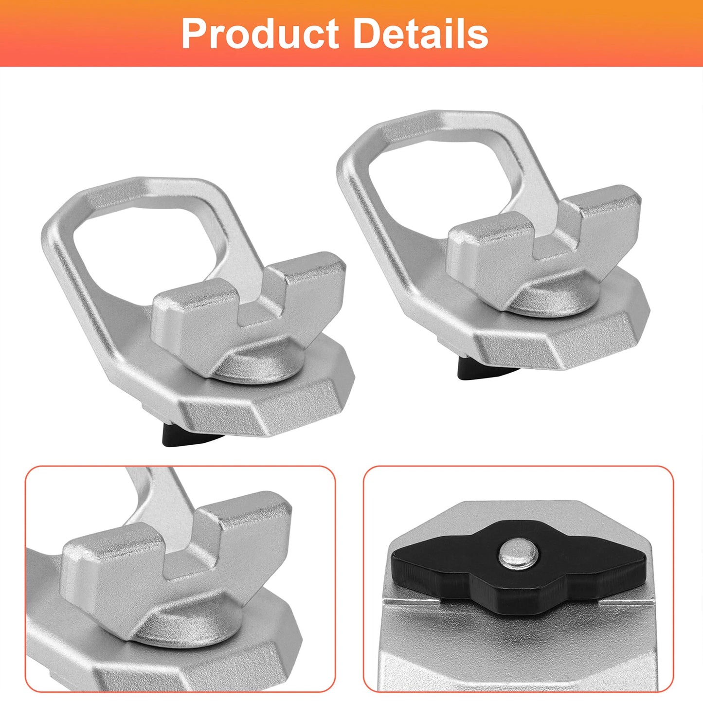 For Polaris Lock And Ride Max D-Rings 2024-2025 Xpedition Models 2889620 2PCS