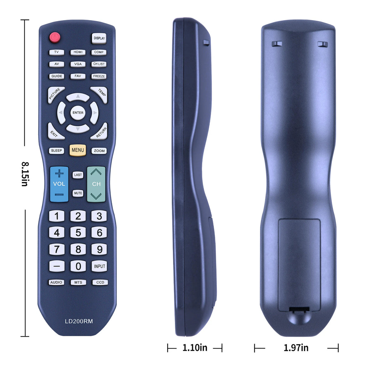 LD200RM Remote Control For APEX Digital TV JE3708 LD3249 LD3288 LD3288M LD3288T